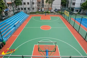 Thi công sân bóng rổ (2)