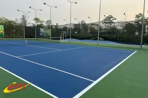 Thi công sân Silicon PU